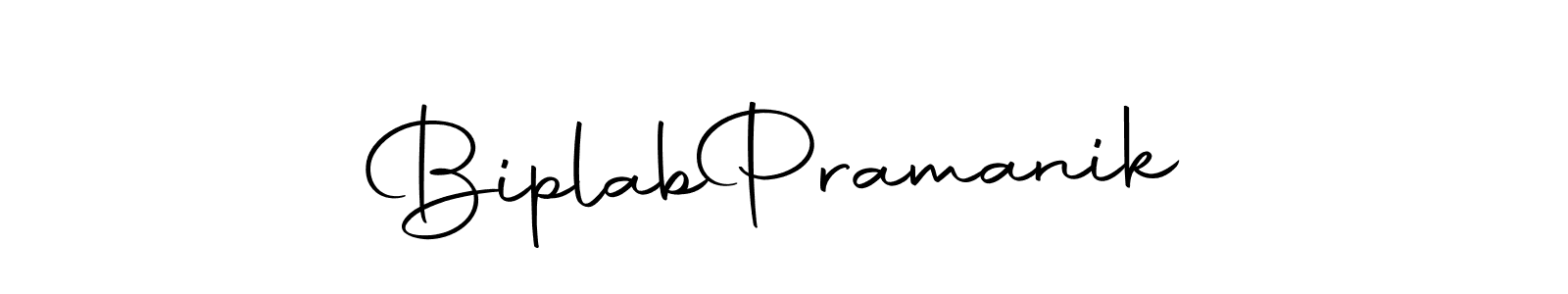 How to make Biplab  Pramanik name signature. Use Autography-DOLnW style for creating short signs online. This is the latest handwritten sign. Biplab  Pramanik signature style 10 images and pictures png