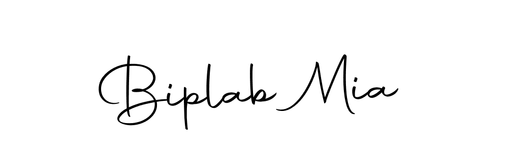Design your own signature with our free online signature maker. With this signature software, you can create a handwritten (Autography-DOLnW) signature for name Biplab Mia. Biplab Mia signature style 10 images and pictures png