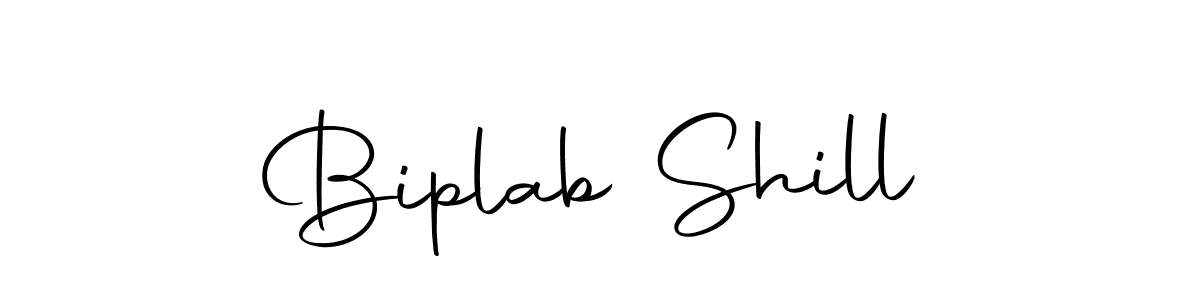 Use a signature maker to create a handwritten signature online. With this signature software, you can design (Autography-DOLnW) your own signature for name Biplab Shill. Biplab Shill signature style 10 images and pictures png