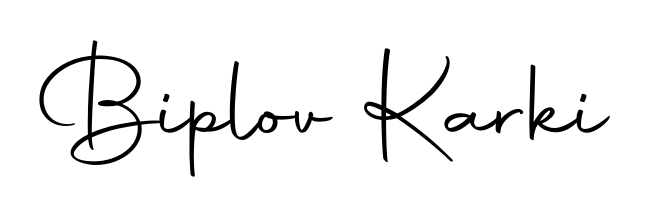 Design your own signature with our free online signature maker. With this signature software, you can create a handwritten (Autography-DOLnW) signature for name Biplov Karki. Biplov Karki signature style 10 images and pictures png