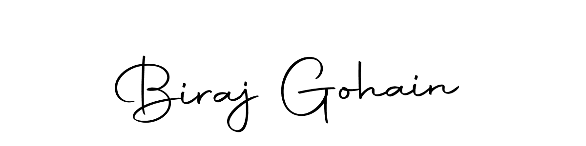 Create a beautiful signature design for name Biraj Gohain. With this signature (Autography-DOLnW) fonts, you can make a handwritten signature for free. Biraj Gohain signature style 10 images and pictures png