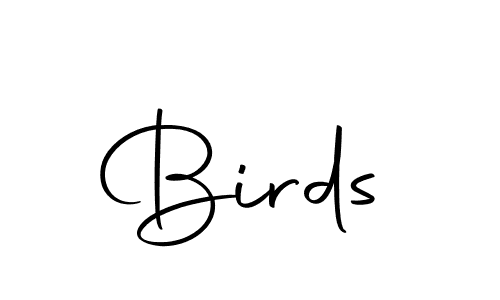 Use a signature maker to create a handwritten signature online. With this signature software, you can design (Autography-DOLnW) your own signature for name Birds. Birds signature style 10 images and pictures png