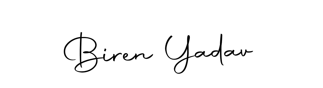 The best way (Autography-DOLnW) to make a short signature is to pick only two or three words in your name. The name Biren Yadav include a total of six letters. For converting this name. Biren Yadav signature style 10 images and pictures png