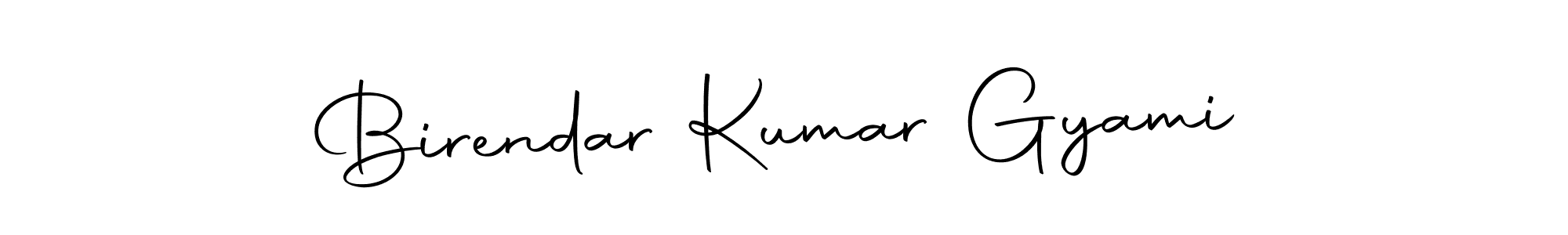 The best way (Autography-DOLnW) to make a short signature is to pick only two or three words in your name. The name Birendar Kumar Gyami include a total of six letters. For converting this name. Birendar Kumar Gyami signature style 10 images and pictures png