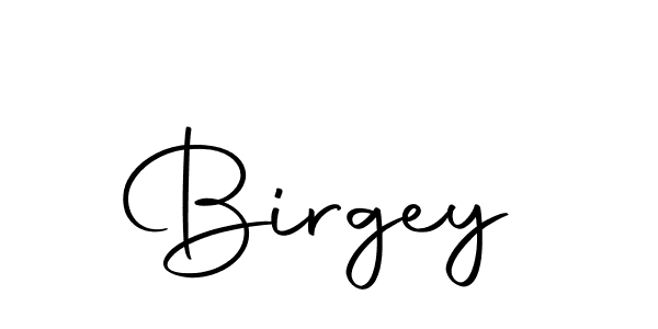 Design your own signature with our free online signature maker. With this signature software, you can create a handwritten (Autography-DOLnW) signature for name Birgey. Birgey signature style 10 images and pictures png