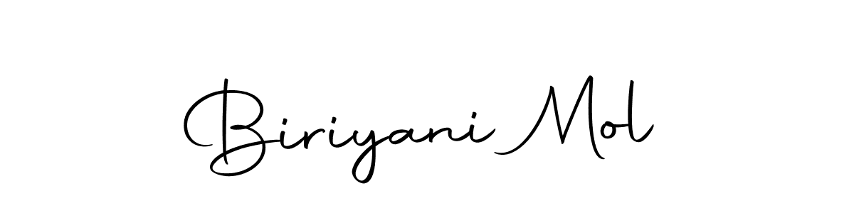 Here are the top 10 professional signature styles for the name Biriyani Mol. These are the best autograph styles you can use for your name. Biriyani Mol signature style 10 images and pictures png