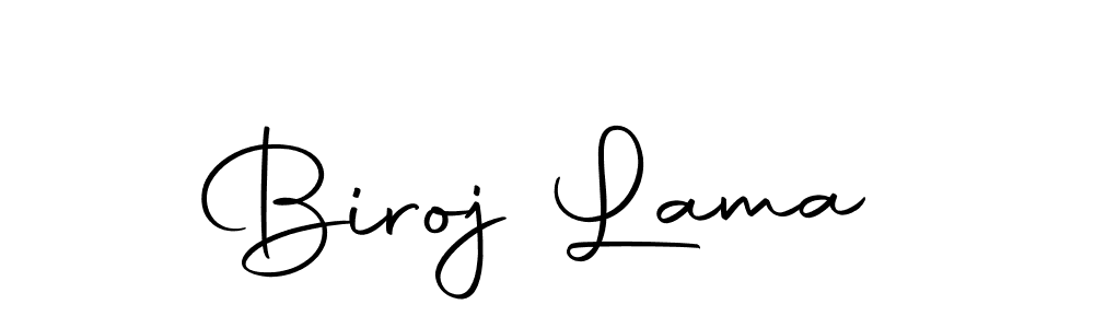 Make a beautiful signature design for name Biroj Lama. With this signature (Autography-DOLnW) style, you can create a handwritten signature for free. Biroj Lama signature style 10 images and pictures png