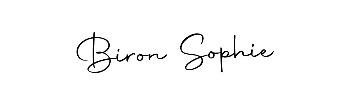 Create a beautiful signature design for name Biron Sophie. With this signature (Autography-DOLnW) fonts, you can make a handwritten signature for free. Biron Sophie signature style 10 images and pictures png