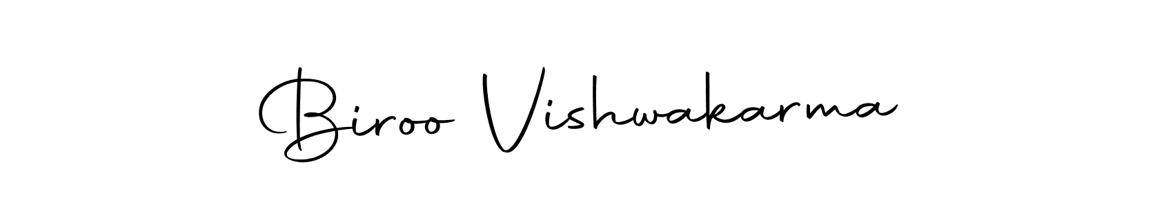 Create a beautiful signature design for name Biroo Vishwakarma. With this signature (Autography-DOLnW) fonts, you can make a handwritten signature for free. Biroo Vishwakarma signature style 10 images and pictures png