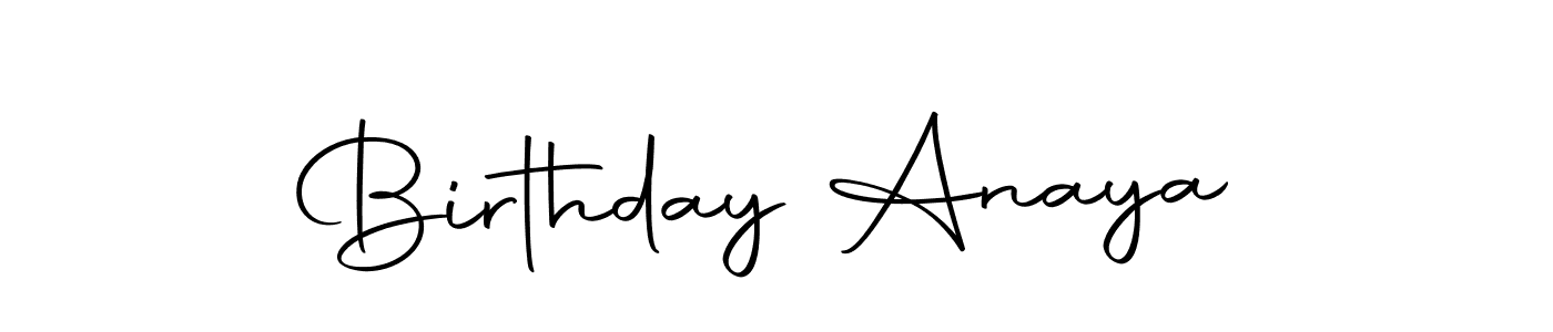 Design your own signature with our free online signature maker. With this signature software, you can create a handwritten (Autography-DOLnW) signature for name Birthday Anaya. Birthday Anaya signature style 10 images and pictures png