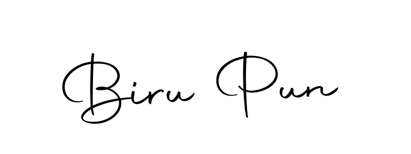 if you are searching for the best signature style for your name Biru Pun. so please give up your signature search. here we have designed multiple signature styles  using Autography-DOLnW. Biru Pun signature style 10 images and pictures png