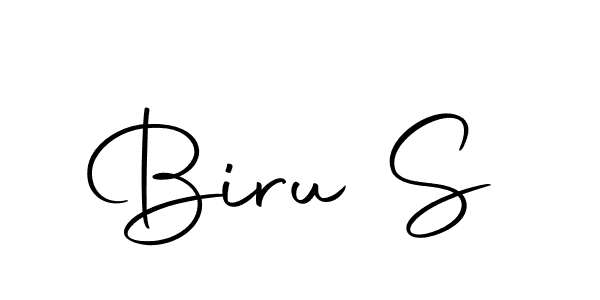 Create a beautiful signature design for name Biru S. With this signature (Autography-DOLnW) fonts, you can make a handwritten signature for free. Biru S signature style 10 images and pictures png