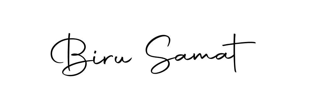 How to make Biru Samat name signature. Use Autography-DOLnW style for creating short signs online. This is the latest handwritten sign. Biru Samat signature style 10 images and pictures png
