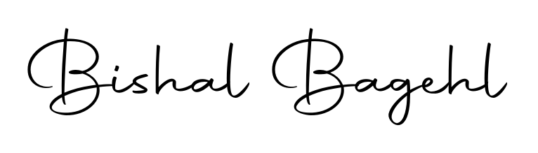 A classic penmanship look for Bishal Bagehl. The Autography-DOLnW font brings timeless elegance and confidence to every signed document. Bishal Bagehl signature style 10 images and pictures png