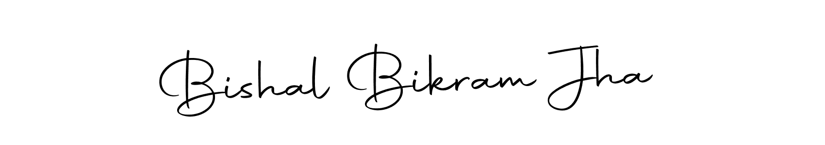 Create a beautiful signature design for name Bishal Bikram Jha. With this signature (Autography-DOLnW) fonts, you can make a handwritten signature for free. Bishal Bikram Jha signature style 10 images and pictures png