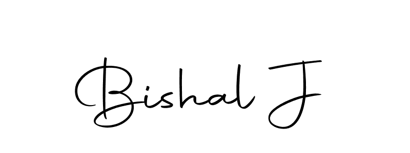 How to make Bishal J name signature. Use Autography-DOLnW style for creating short signs online. This is the latest handwritten sign. Bishal J signature style 10 images and pictures png