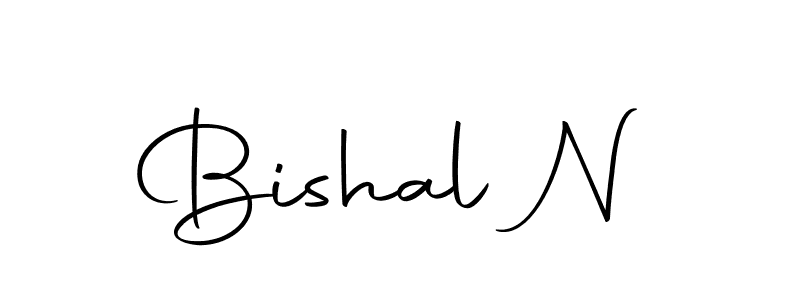Make a beautiful signature design for name Bishal N. With this signature (Autography-DOLnW) style, you can create a handwritten signature for free. Bishal N signature style 10 images and pictures png