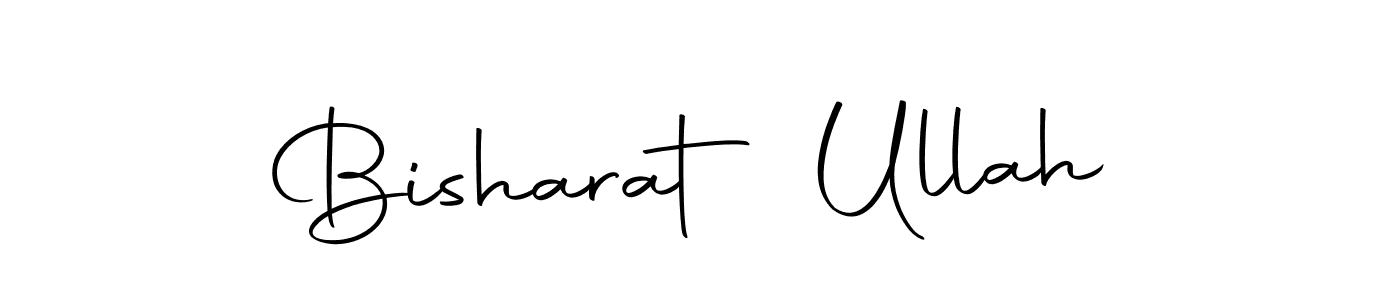 How to make Bisharat Ullah name signature. Use Autography-DOLnW style for creating short signs online. This is the latest handwritten sign. Bisharat Ullah signature style 10 images and pictures png
