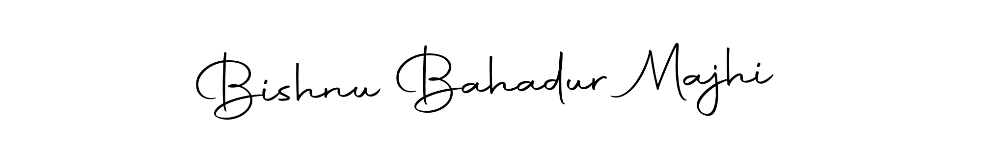 How to make Bishnu Bahadur Majhi name signature. Use Autography-DOLnW style for creating short signs online. This is the latest handwritten sign. Bishnu Bahadur Majhi signature style 10 images and pictures png