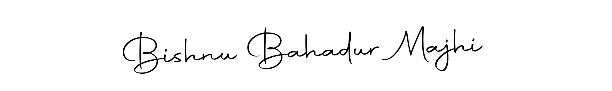 How to make Bishnu Bahadur Majhi name signature. Use Autography-DOLnW style for creating short signs online. This is the latest handwritten sign. Bishnu Bahadur Majhi signature style 10 images and pictures png