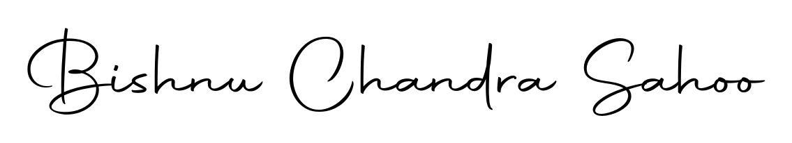 How to make Bishnu Chandra Sahoo name signature. Use Autography-DOLnW style for creating short signs online. This is the latest handwritten sign. Bishnu Chandra Sahoo signature style 10 images and pictures png