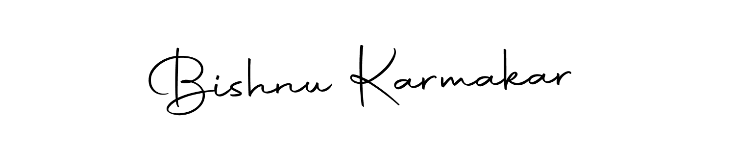 Design your own signature with our free online signature maker. With this signature software, you can create a handwritten (Autography-DOLnW) signature for name Bishnu Karmakar. Bishnu Karmakar signature style 10 images and pictures png