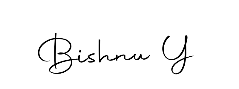 Use a signature maker to create a handwritten signature online. With this signature software, you can design (Autography-DOLnW) your own signature for name Bishnu Y. Bishnu Y signature style 10 images and pictures png