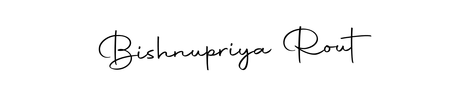 The best way (Autography-DOLnW) to make a short signature is to pick only two or three words in your name. The name Bishnupriya Rout include a total of six letters. For converting this name. Bishnupriya Rout signature style 10 images and pictures png