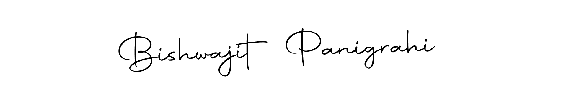 How to make Bishwajit Panigrahi name signature. Use Autography-DOLnW style for creating short signs online. This is the latest handwritten sign. Bishwajit Panigrahi signature style 10 images and pictures png