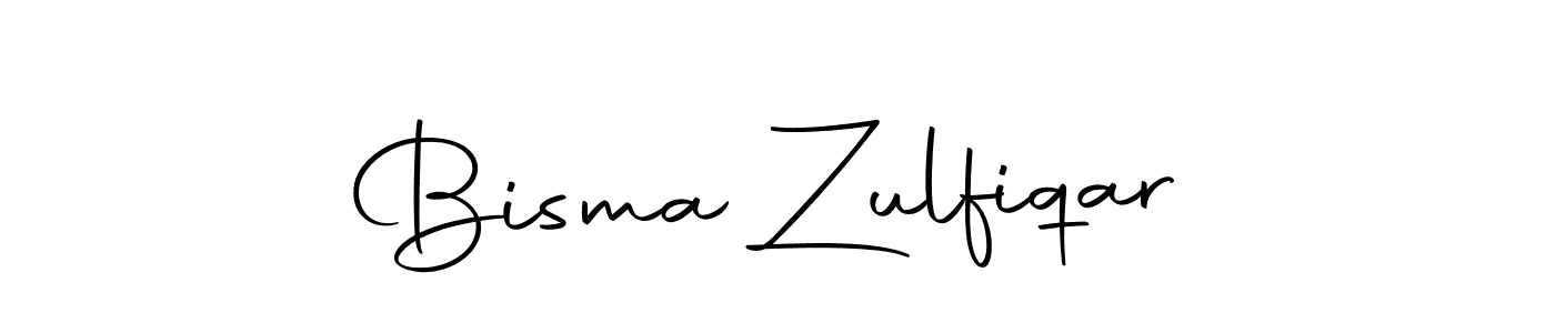 How to make Bisma Zulfiqar name signature. Use Autography-DOLnW style for creating short signs online. This is the latest handwritten sign. Bisma Zulfiqar signature style 10 images and pictures png
