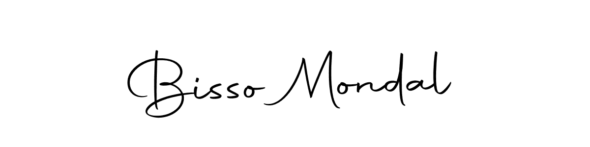 Create a beautiful signature design for name Bisso Mondal. With this signature (Autography-DOLnW) fonts, you can make a handwritten signature for free. Bisso Mondal signature style 10 images and pictures png