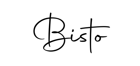 Looking for an artistic signature for Bisto? The Autography-DOLnW calligraphy style gives a sophisticated flow suitable for business cards and emails. Bisto signature style 10 images and pictures png