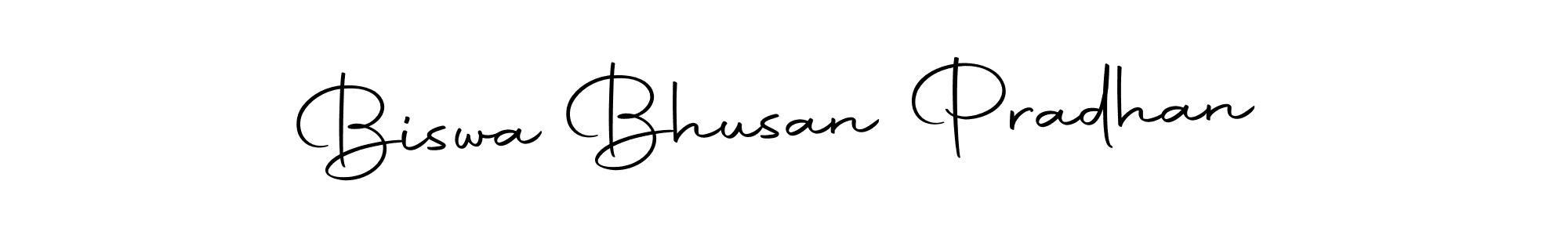 How to make Biswa Bhusan Pradhan name signature. Use Autography-DOLnW style for creating short signs online. This is the latest handwritten sign. Biswa Bhusan Pradhan signature style 10 images and pictures png