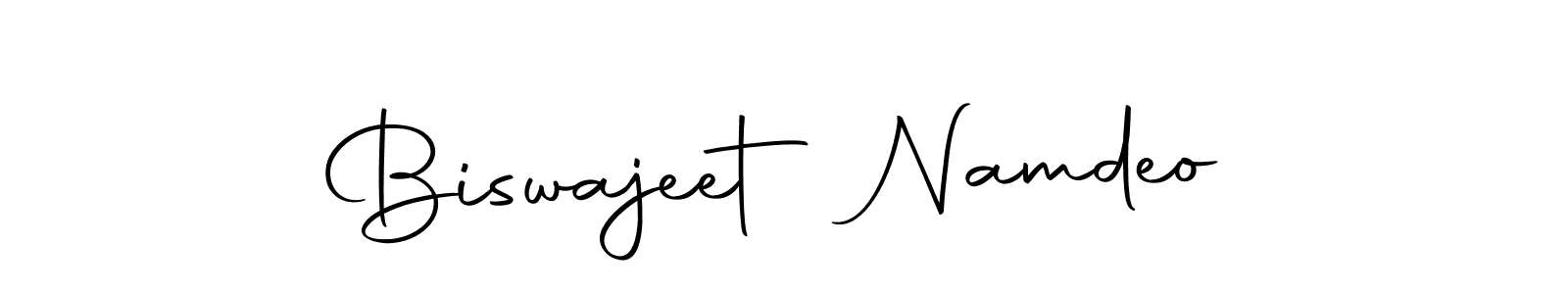 Create a beautiful signature design for name Biswajeet Namdeo. With this signature (Autography-DOLnW) fonts, you can make a handwritten signature for free. Biswajeet Namdeo signature style 10 images and pictures png