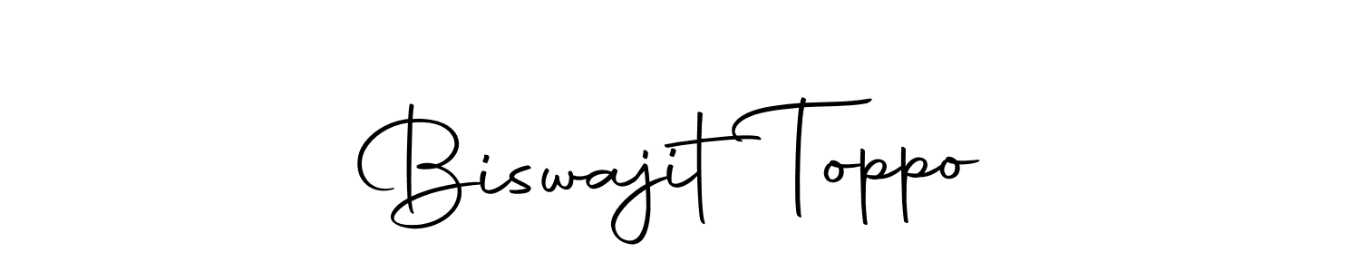 How to make Biswajit  Toppo name signature. Use Autography-DOLnW style for creating short signs online. This is the latest handwritten sign. Biswajit  Toppo signature style 10 images and pictures png
