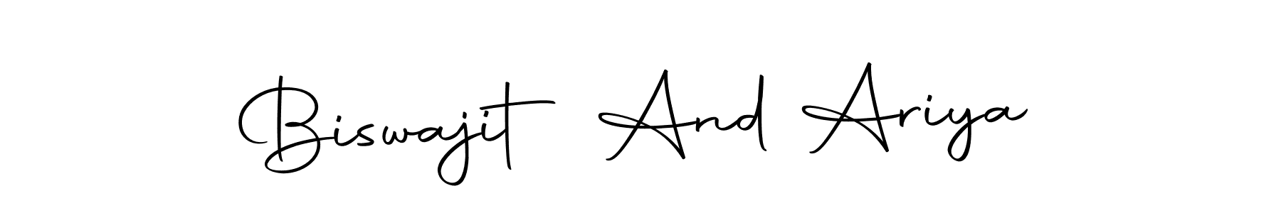 if you are searching for the best signature style for your name Biswajit And Ariya. so please give up your signature search. here we have designed multiple signature styles  using Autography-DOLnW. Biswajit And Ariya signature style 10 images and pictures png