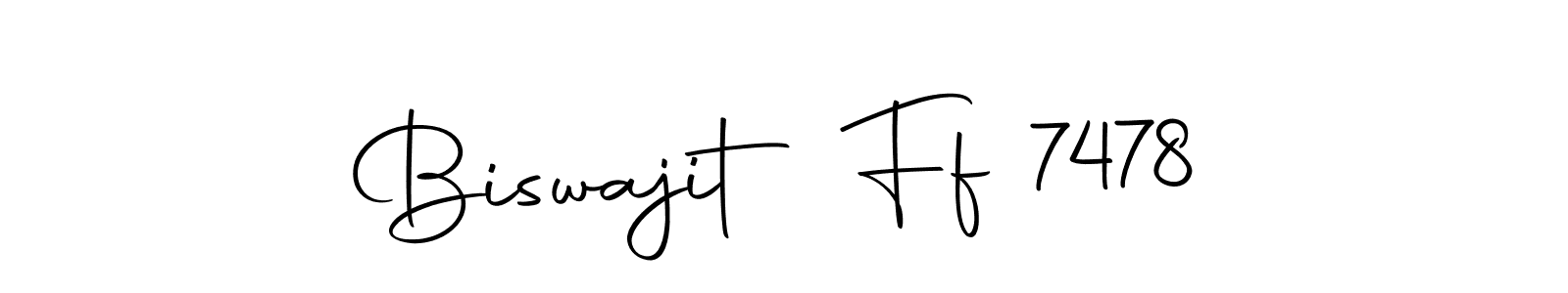 Create a beautiful signature design for name Biswajit Ff 7478. With this signature (Autography-DOLnW) fonts, you can make a handwritten signature for free. Biswajit Ff 7478 signature style 10 images and pictures png