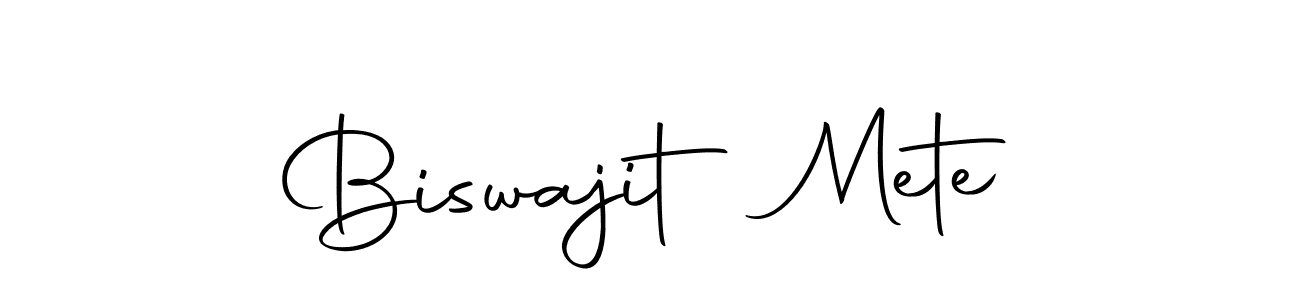 Design your own signature with our free online signature maker. With this signature software, you can create a handwritten (Autography-DOLnW) signature for name Biswajit Mete. Biswajit Mete signature style 10 images and pictures png