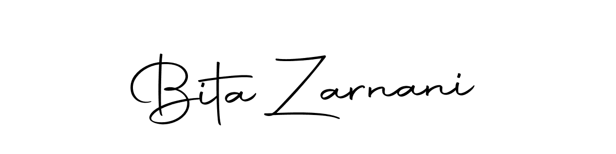 Use a signature maker to create a handwritten signature online. With this signature software, you can design (Autography-DOLnW) your own signature for name Bita Zarnani. Bita Zarnani signature style 10 images and pictures png