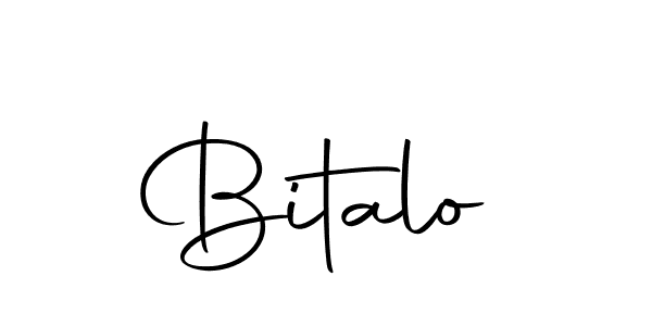 Use a signature maker to create a handwritten signature online. With this signature software, you can design (Autography-DOLnW) your own signature for name Bitalo. Bitalo signature style 10 images and pictures png