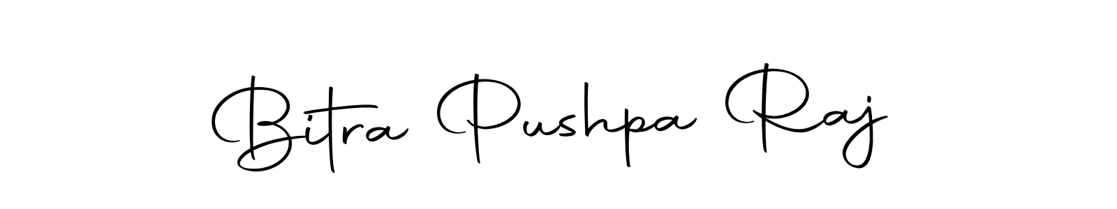 You should practise on your own different ways (Autography-DOLnW) to write your name (Bitra Pushpa Raj) in signature. don't let someone else do it for you. Bitra Pushpa Raj signature style 10 images and pictures png