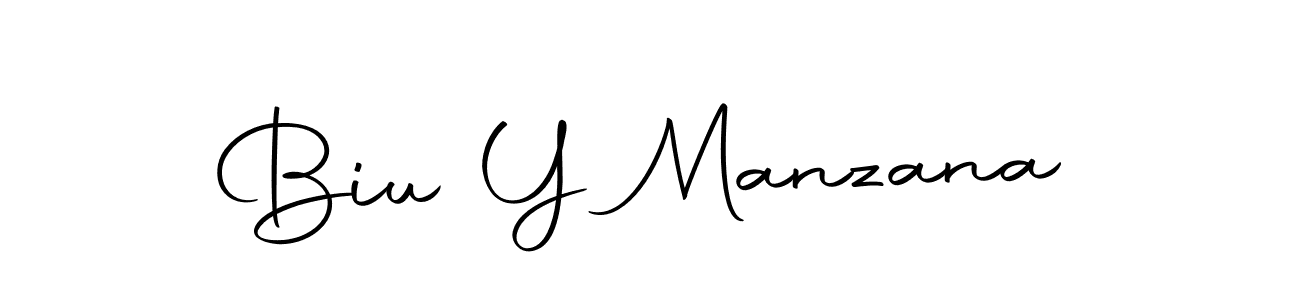 Design your own signature with our free online signature maker. With this signature software, you can create a handwritten (Autography-DOLnW) signature for name Biu Y Manzana. Biu Y Manzana signature style 10 images and pictures png