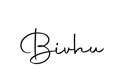 Design your own signature with our free online signature maker. With this signature software, you can create a handwritten (Autography-DOLnW) signature for name Bivhu. Bivhu signature style 10 images and pictures png