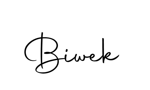 Design your own signature with our free online signature maker. With this signature software, you can create a handwritten (Autography-DOLnW) signature for name Biwek. Biwek signature style 10 images and pictures png