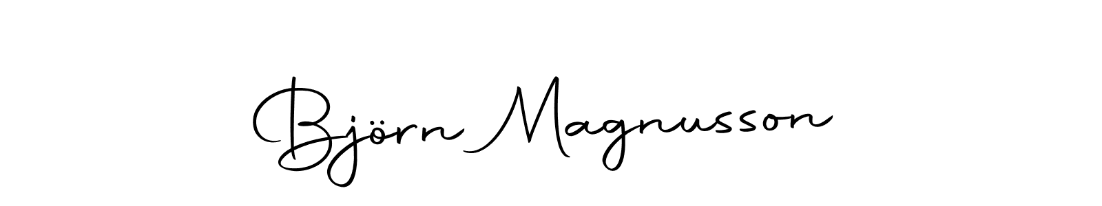 Make a beautiful signature design for name Björn Magnusson. With this signature (Autography-DOLnW) style, you can create a handwritten signature for free. Björn Magnusson signature style 10 images and pictures png