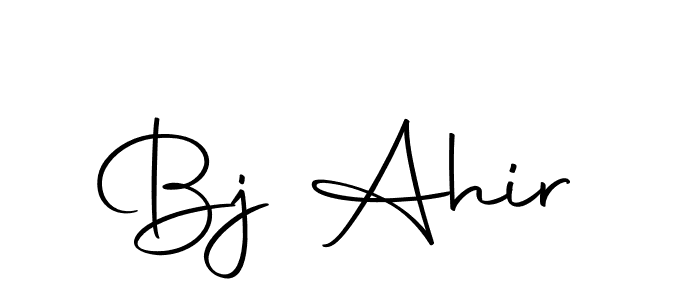 Use a signature maker to create a handwritten signature online. With this signature software, you can design (Autography-DOLnW) your own signature for name Bj Ahir. Bj Ahir signature style 10 images and pictures png