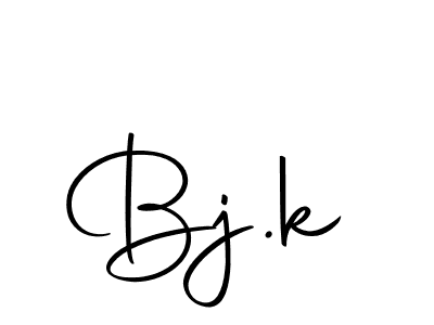 You should practise on your own different ways (Autography-DOLnW) to write your name (Bj.k) in signature. don't let someone else do it for you. Bj.k signature style 10 images and pictures png