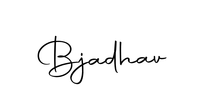 How to make Bjadhav name signature. Use Autography-DOLnW style for creating short signs online. This is the latest handwritten sign. Bjadhav signature style 10 images and pictures png