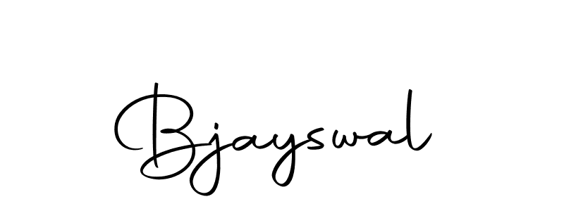 Create a beautiful signature design for name Bjayswal. With this signature (Autography-DOLnW) fonts, you can make a handwritten signature for free. Bjayswal signature style 10 images and pictures png