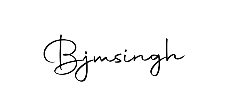 Make a beautiful signature design for name Bjmsingh. With this signature (Autography-DOLnW) style, you can create a handwritten signature for free. Bjmsingh signature style 10 images and pictures png